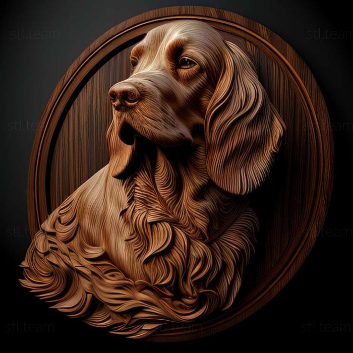 3D model Russian Hunting Spaniel dog (STL)